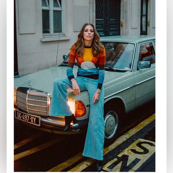 Stoned Immaculate California Dreamin Sweater Multi Sunset Wool Small Intarsia - Picture 2 of 11